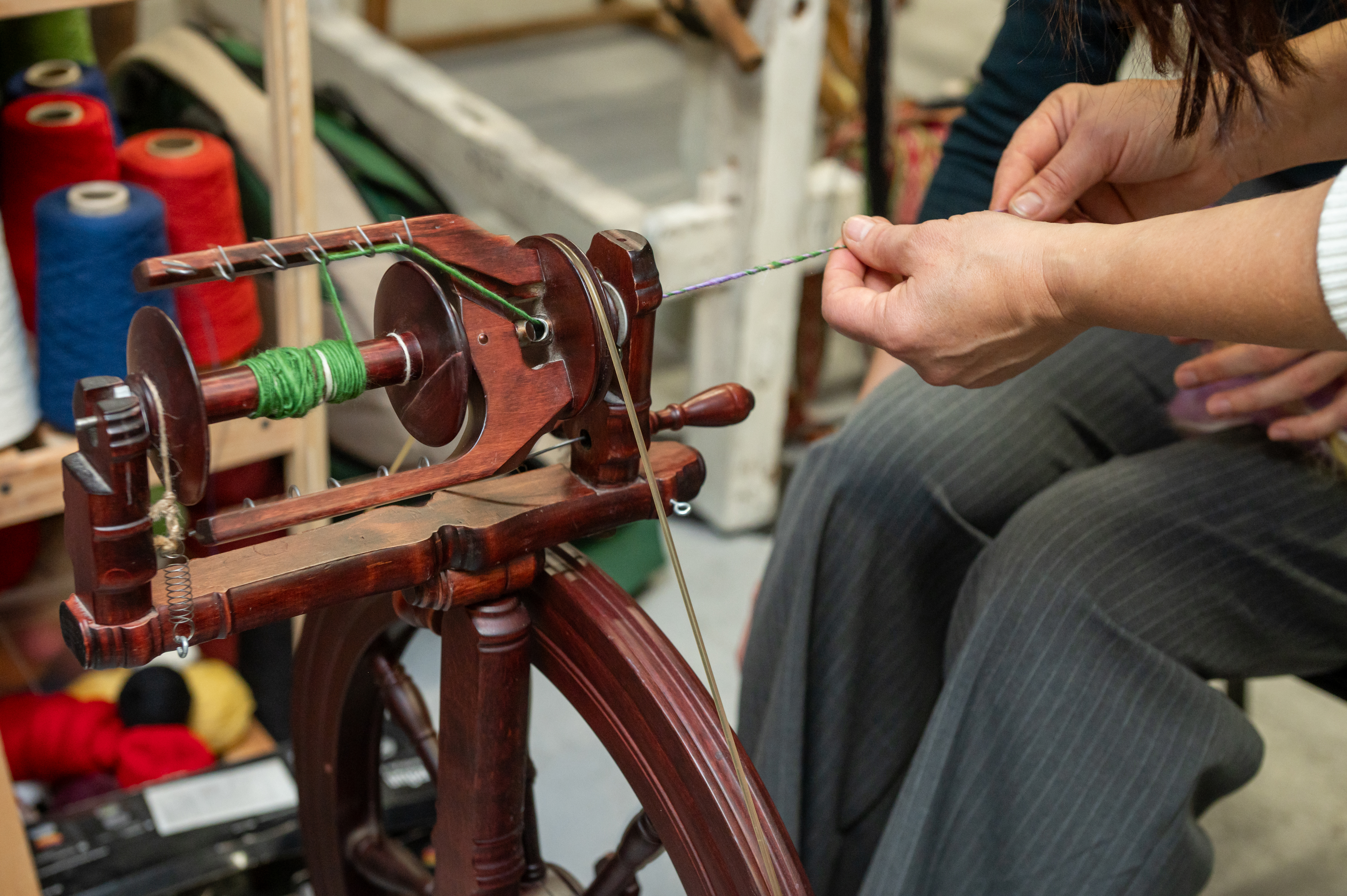 Workshop Wol Spinnen en Kaarden